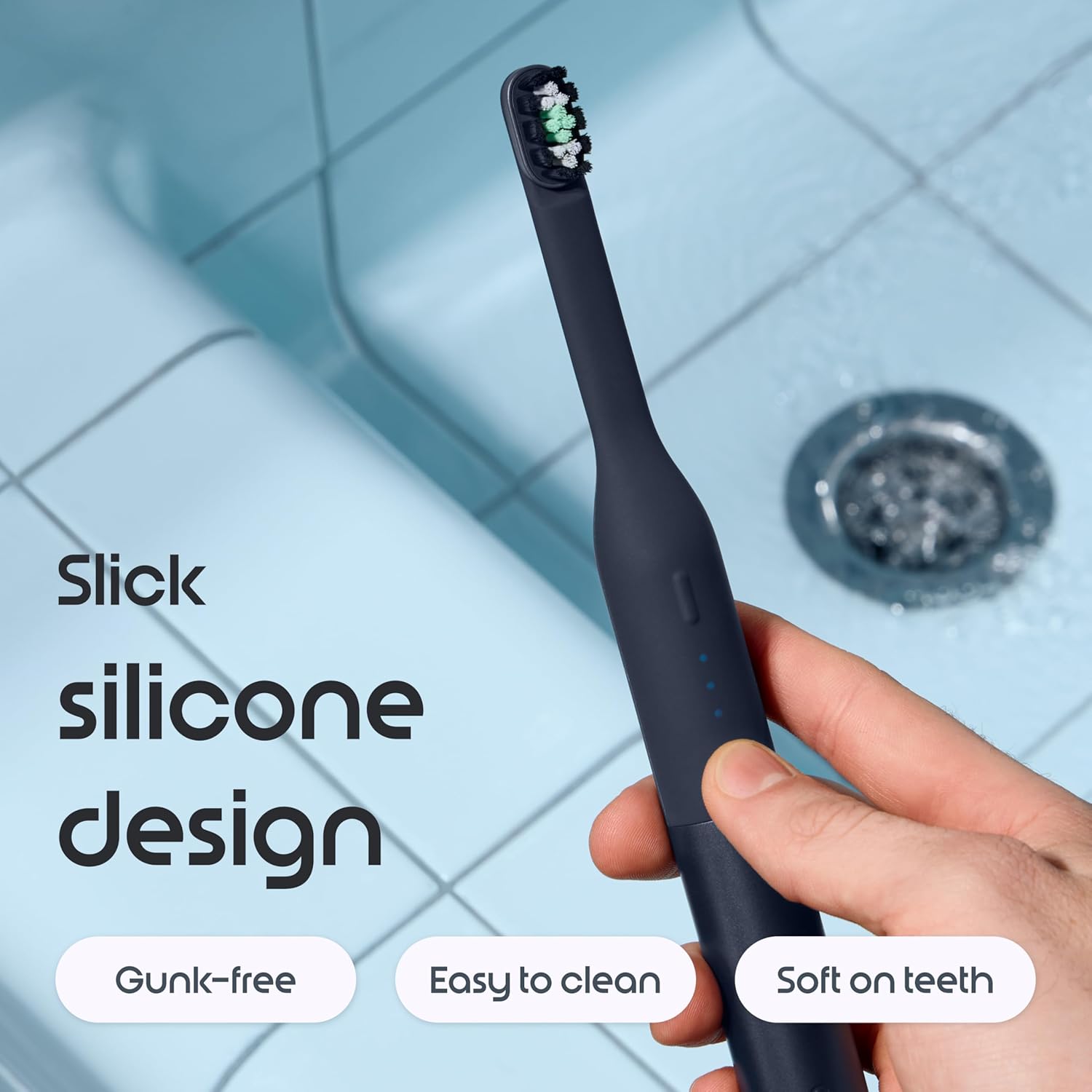 Supports discussion of brush head design, cleaning access, and overall engineering.