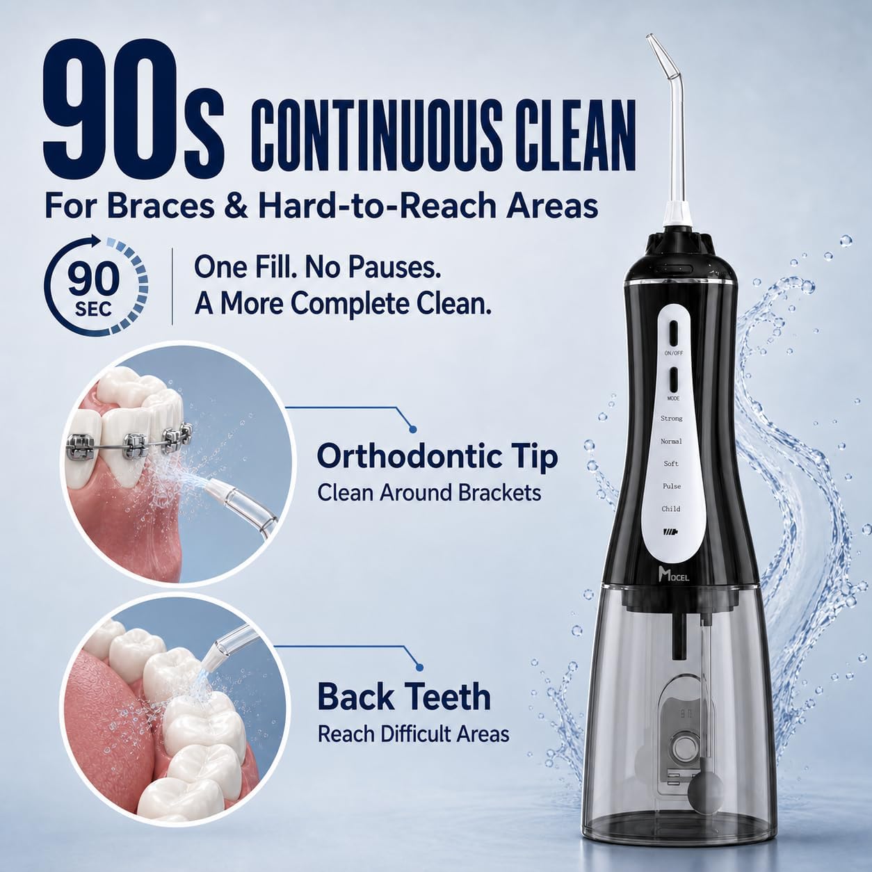 Mocel Water Dental Flosser, 5 Modes