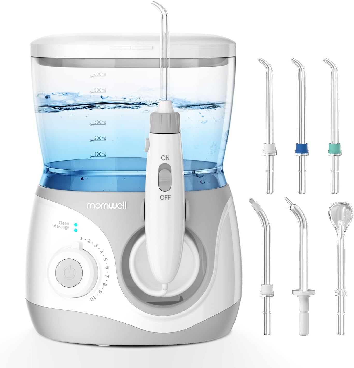 Overall design, size, and first-impression appeal as a countertop oral irrigator.