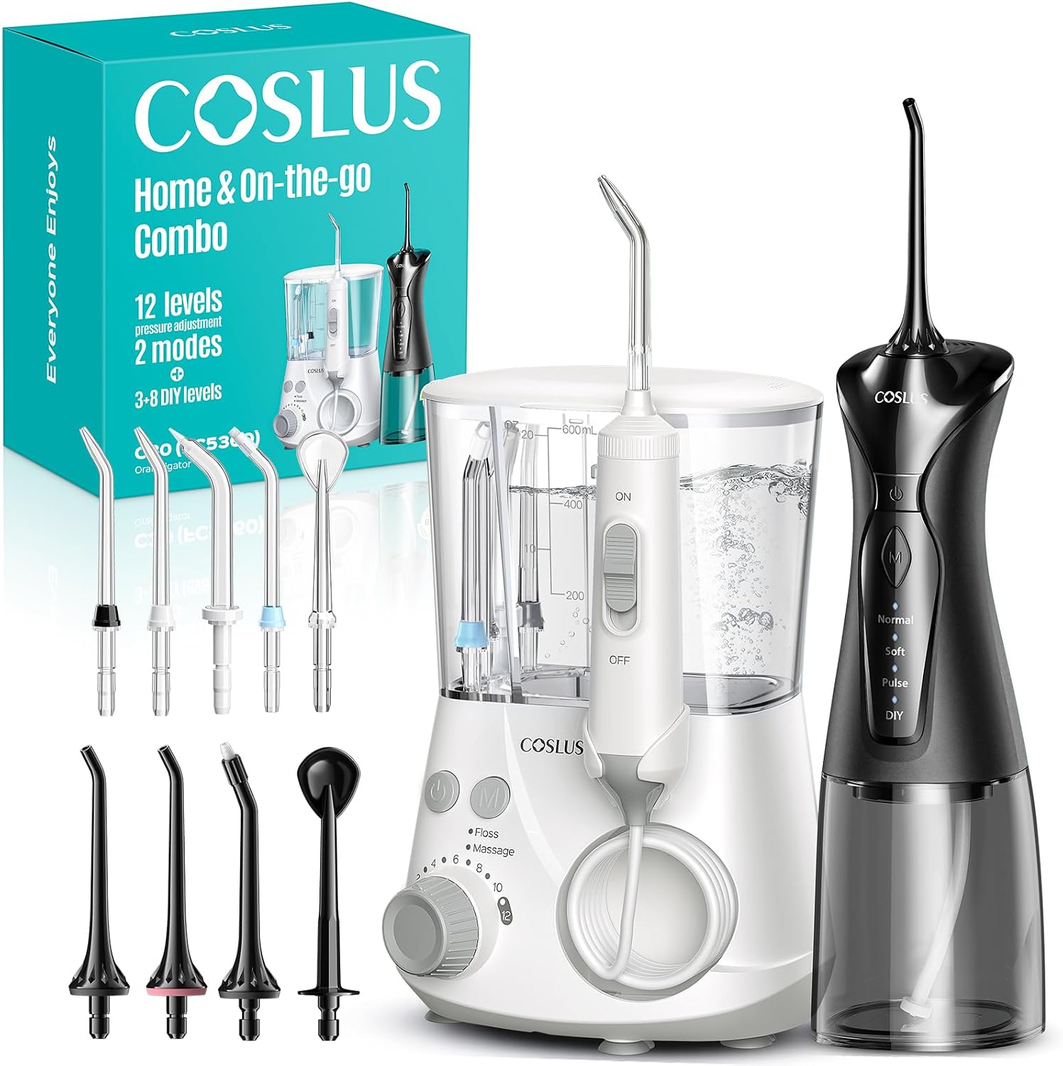 Coslus C30 Water Flosser, 300Ml Tank
