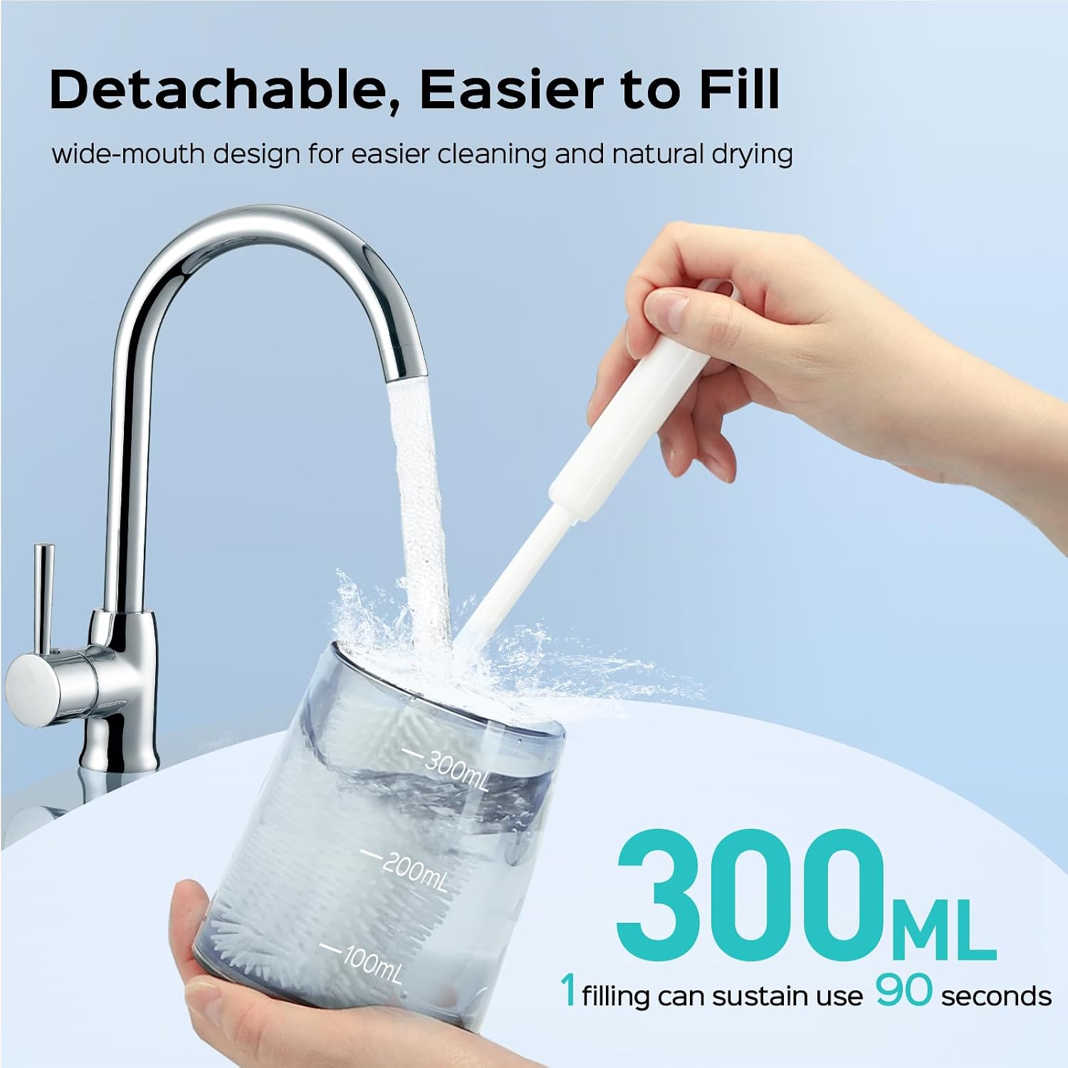 Usability details such as tank access, refilling, or mode control.