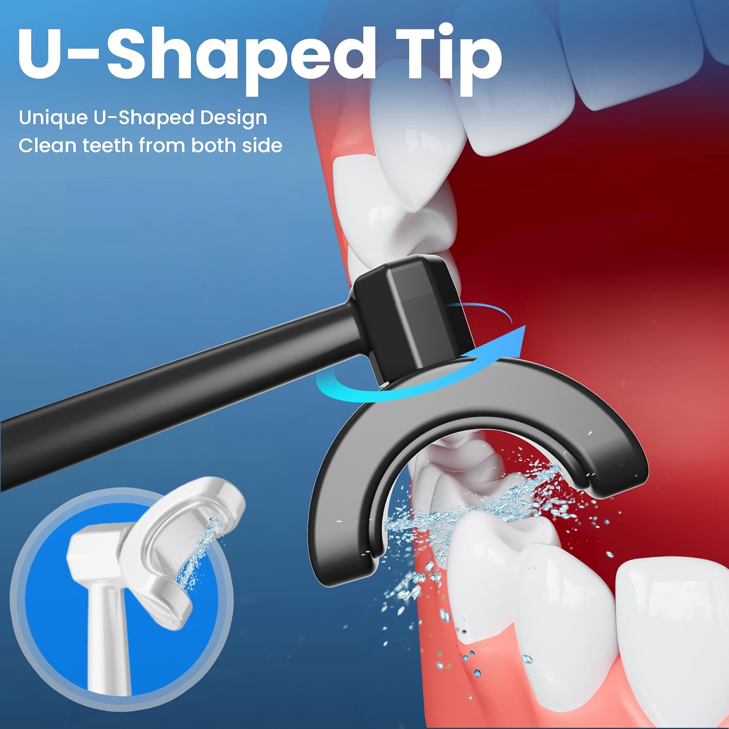 Ducard Cordless Water Flosser U-Shaped Nozzle