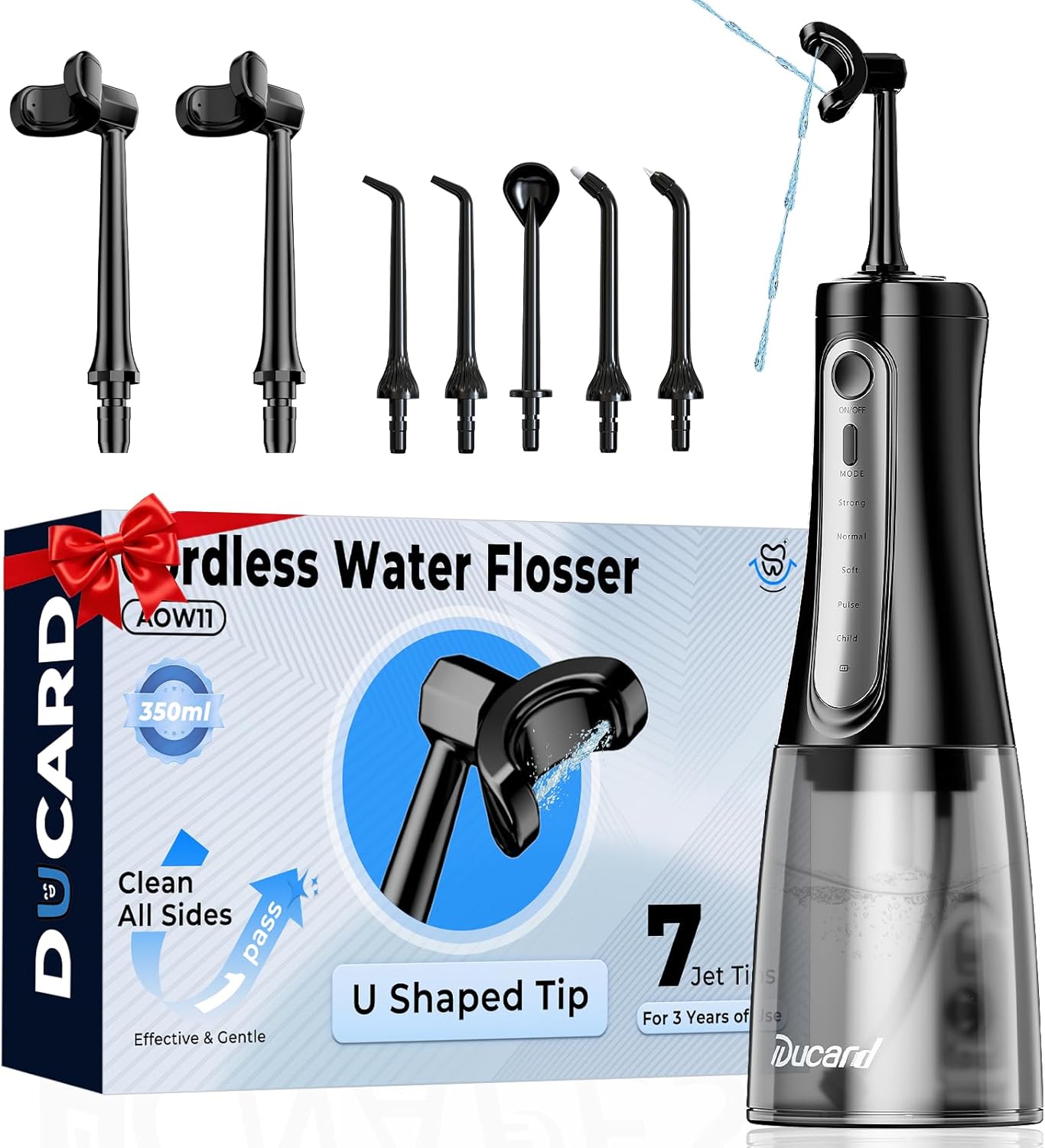 Overall design, color, and the compact cordless form factor that supports the first impression of portability and modern oral care.