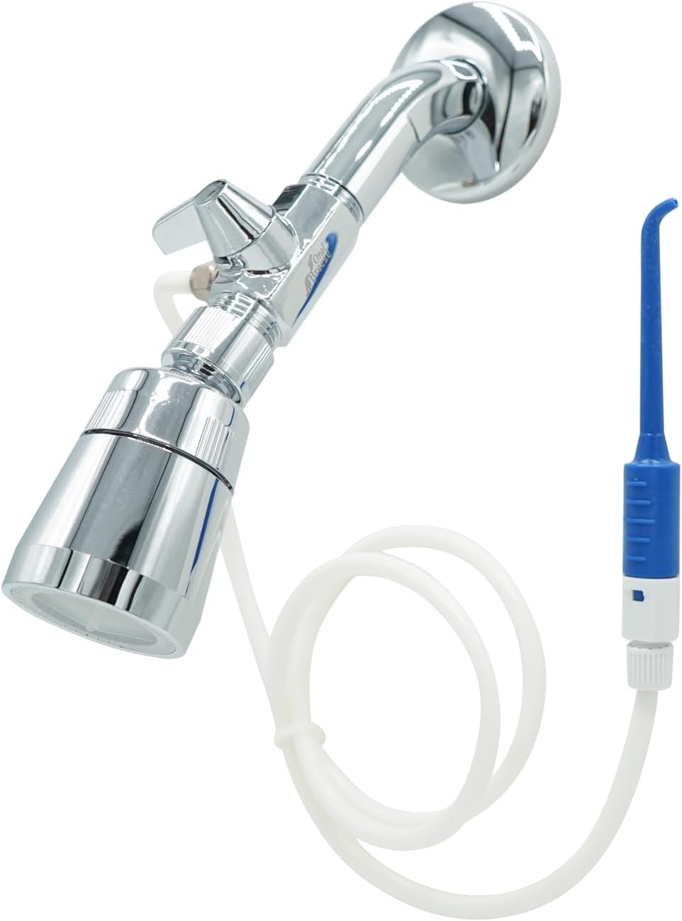 Oral Breeze Hydrocare Shower Water Flosser | 3' Hose, Easy Install, No Batteries Needed, Shower Dental Flosser