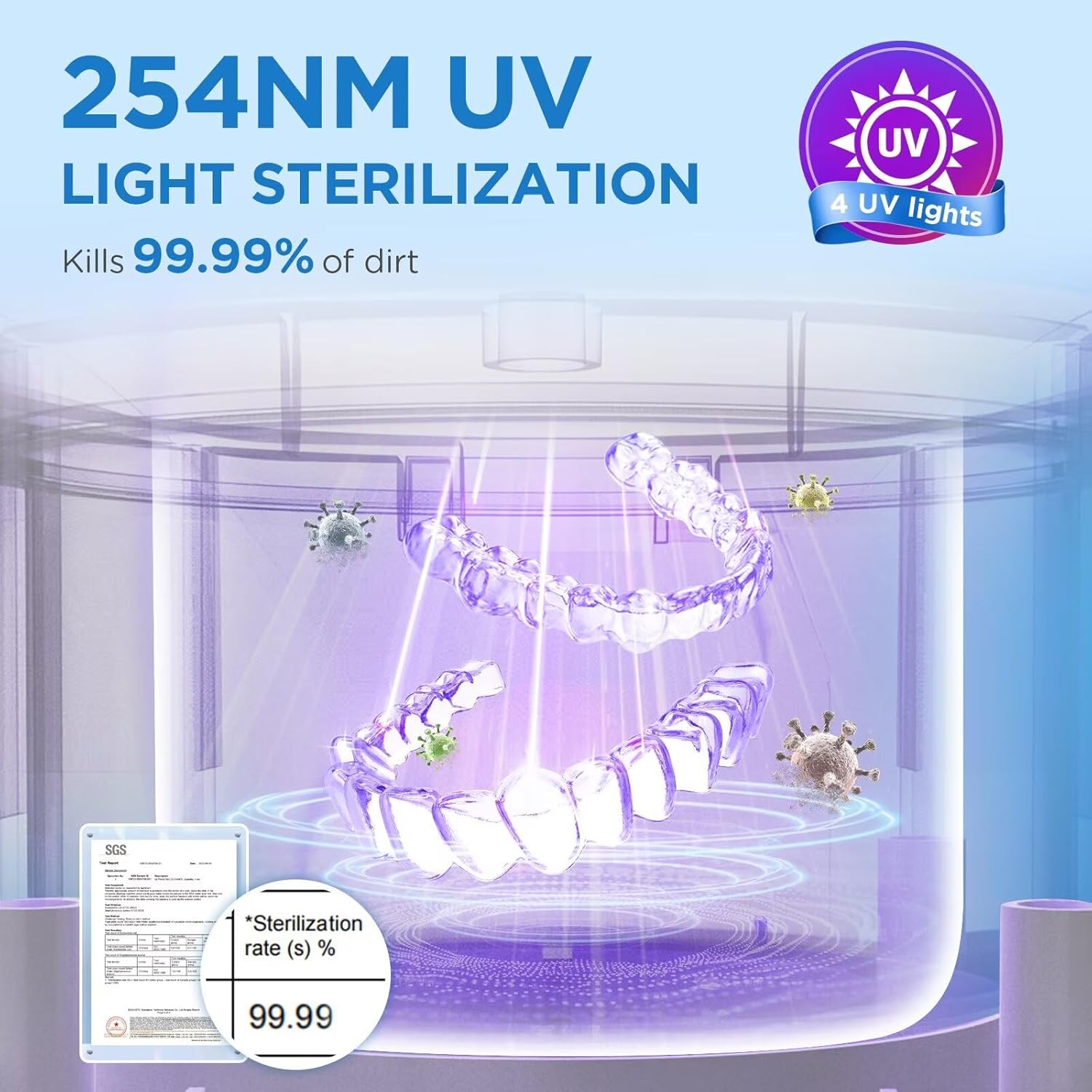 Technical details such as chamber size, timer visibility, or internal layout.