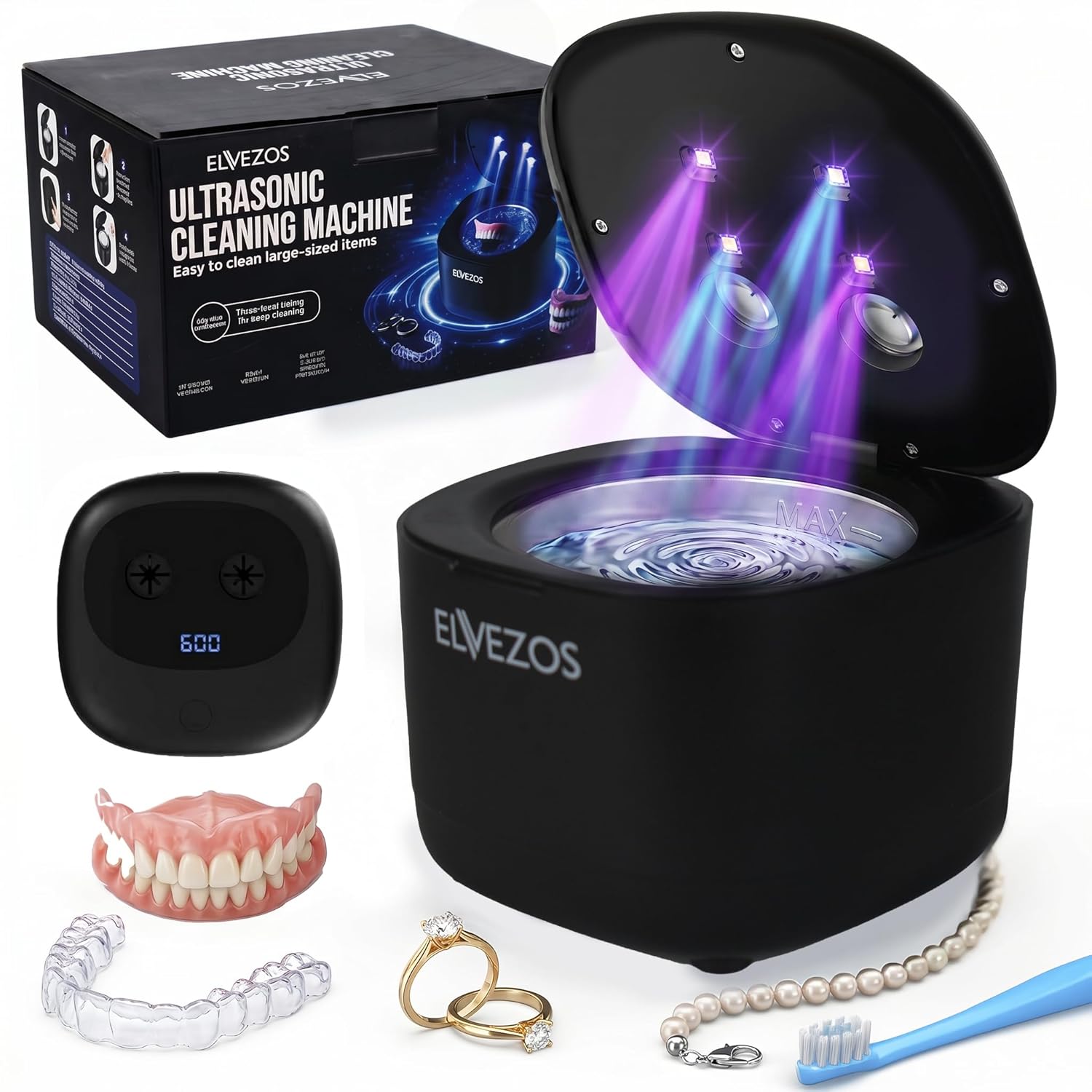 Overall design, compact footprint, and the product’s first-impression appeal for retainers, aligners, and small dental accessories.