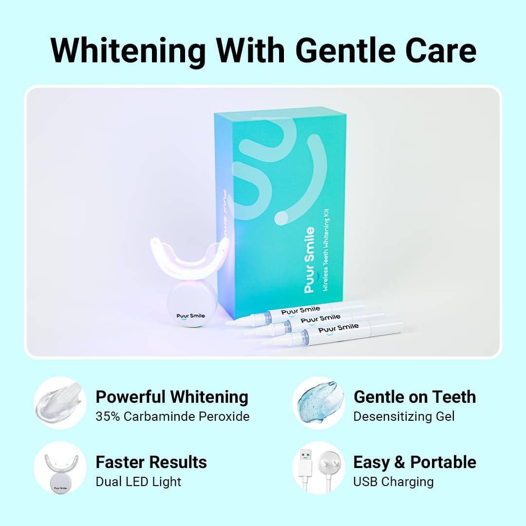Helps explain the included materials and supports claims about a complete whitening system.