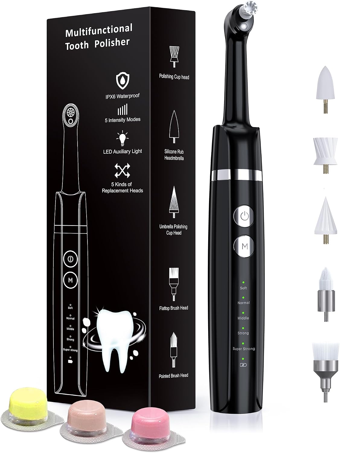 Highlights the overall design, portability, and the premium-looking black color option.