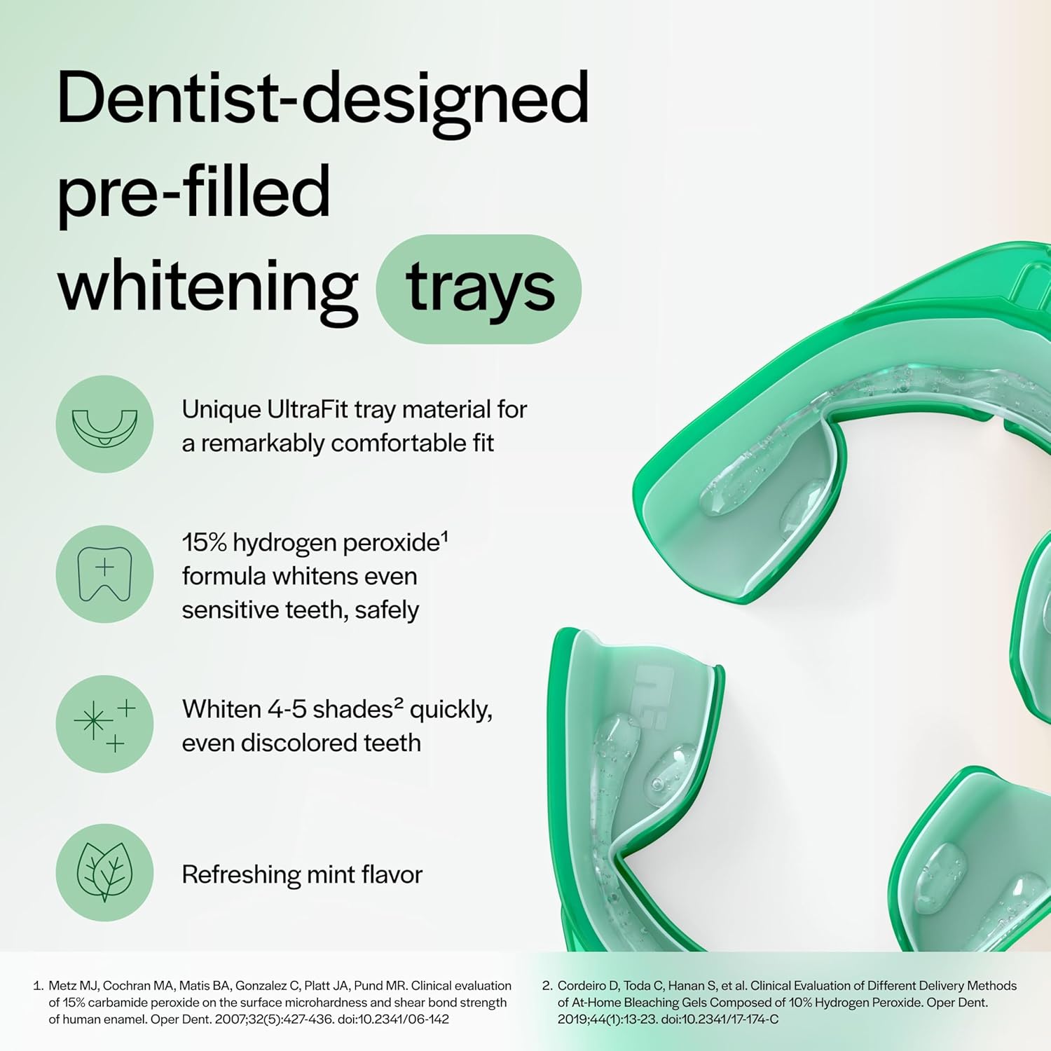 Opalescence Go Teeth Whitening Trays 15 & Original Toothpaste 5194-5166 | 15% Hydrogen Peroxide Gel Prefilled Trays And Opalescence Whitening Toothpaste 4.7 Oz - Mint Flavor (10 Treatments)