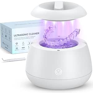 Tebal Ultrasonic Retainer Cleaner Machine, 52Khz Dental Cleaning Pod