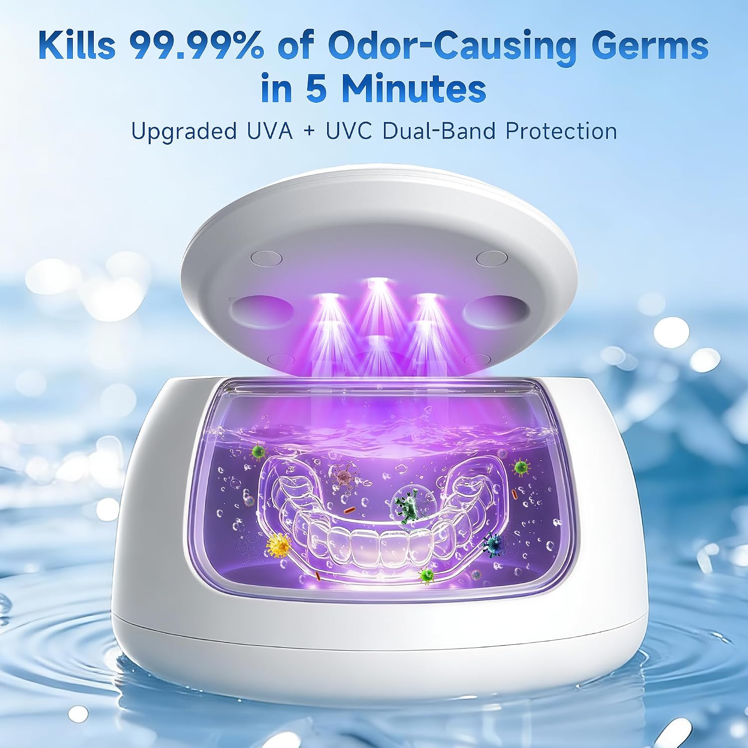 Ultrasonic cleaning performance and deep-clean positioning.