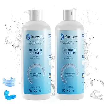 Kunphy Retainer Cleaner Solution 2-Pack 8.5Oz