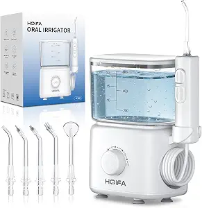 Water Dental Flosser, 600Ml Large Water Tank Oral Irrigator For Teeth