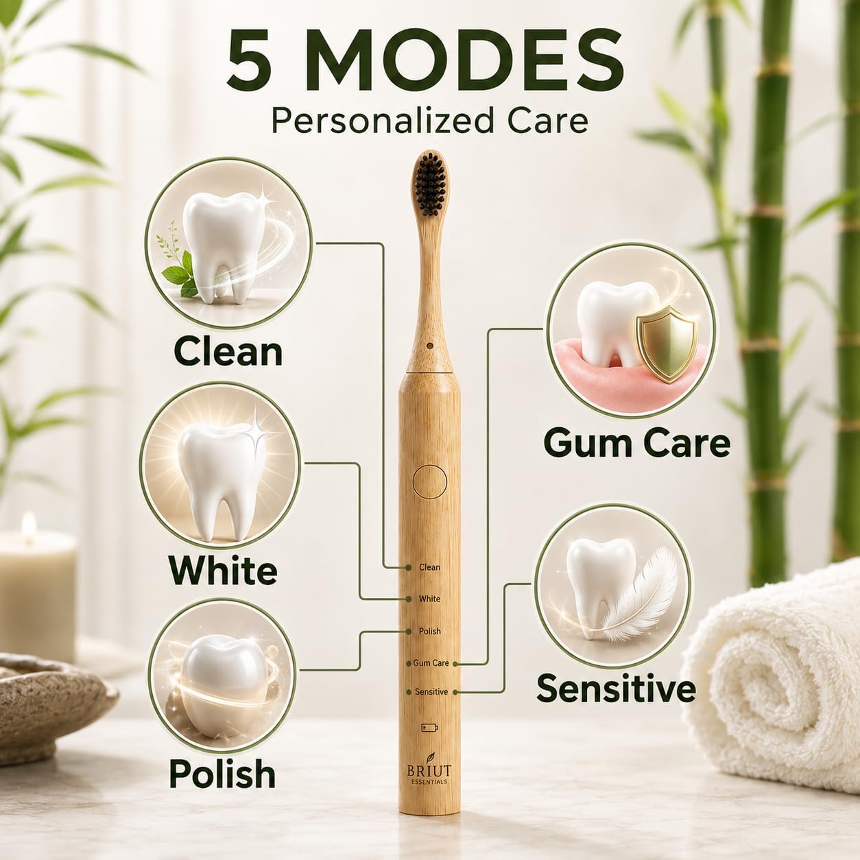 Helps emphasize material quality, brush head detail, or a key functional element.
