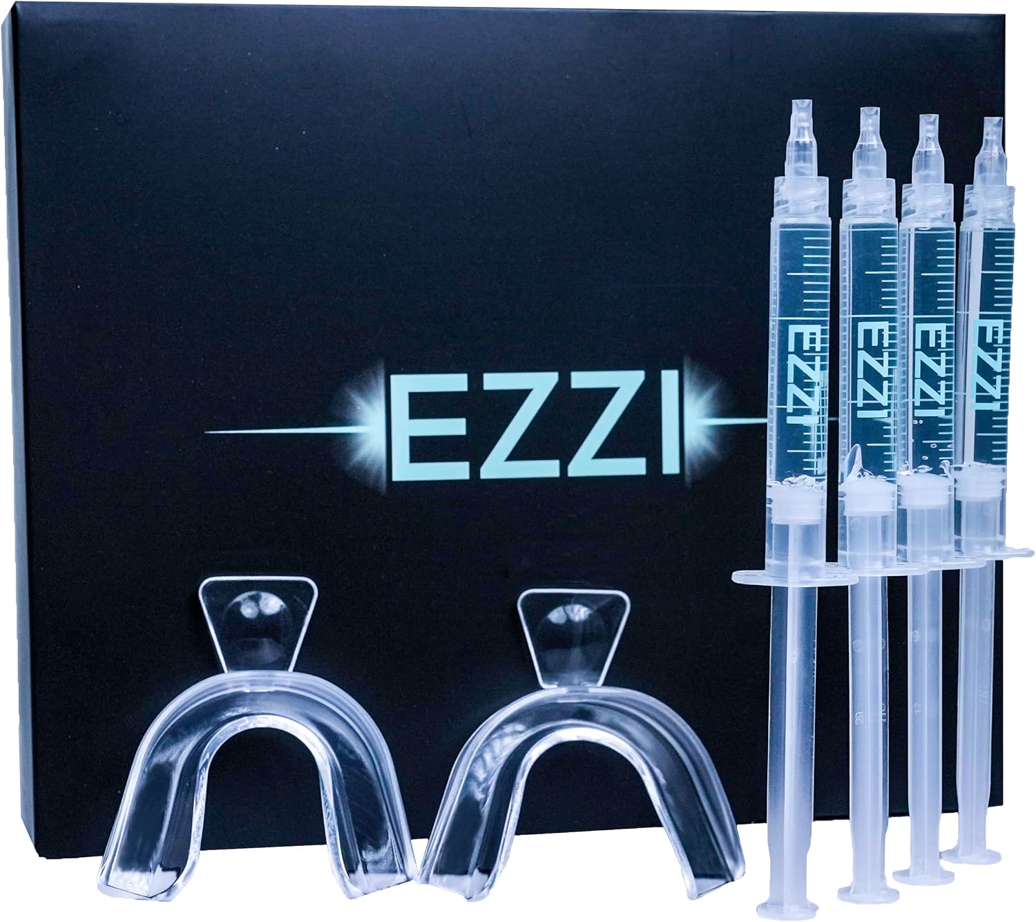 Ezzi Teeth Whitening Kit | Fast Whitener Gel 44% Carbamide Peroxide | For Discolored, Yellow, Brown, Black, Coffee, Smoking, Intrinisic Deep Stains