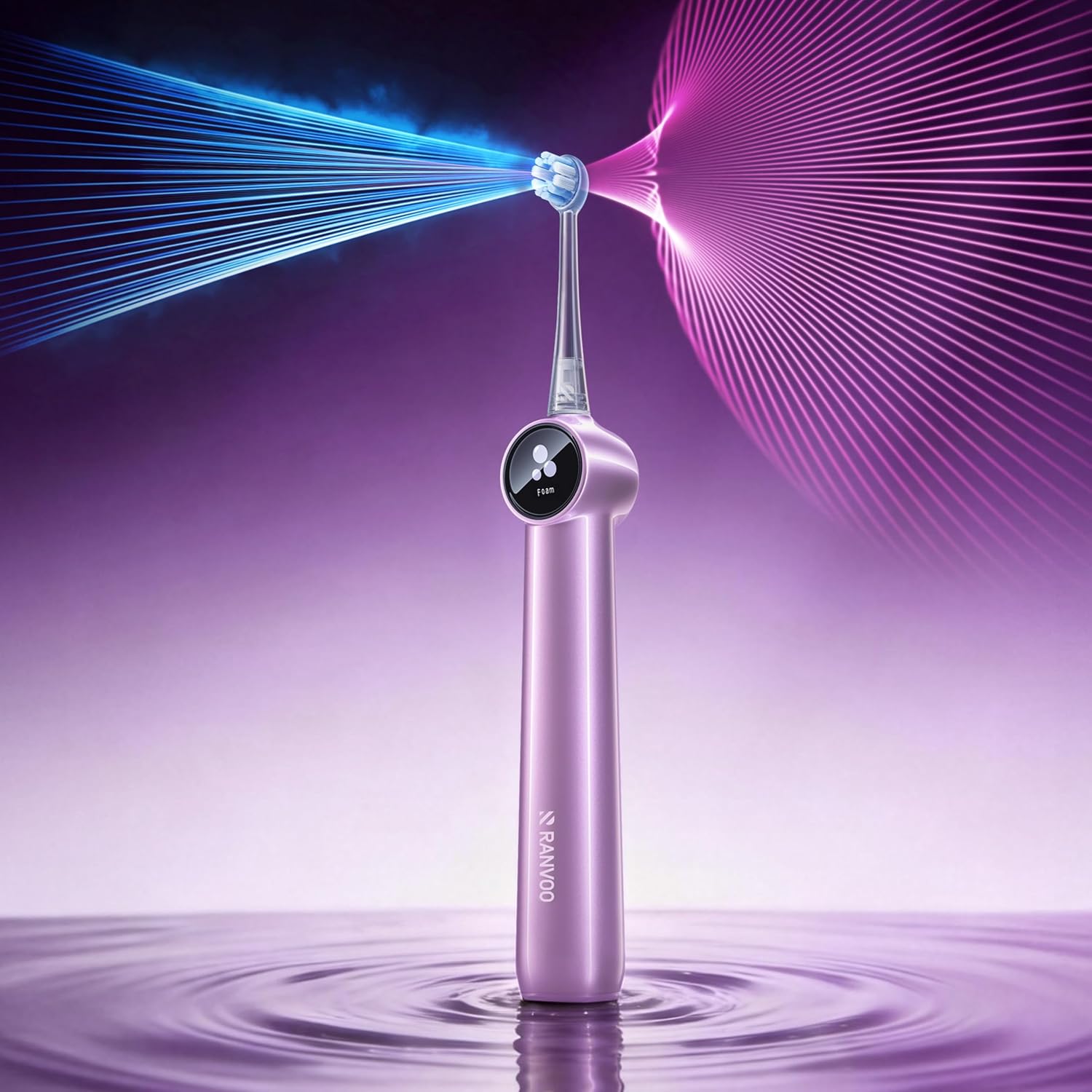 Ranvoo Airjet X5 Electric Toothbrush, Dentist Recommended, Purple