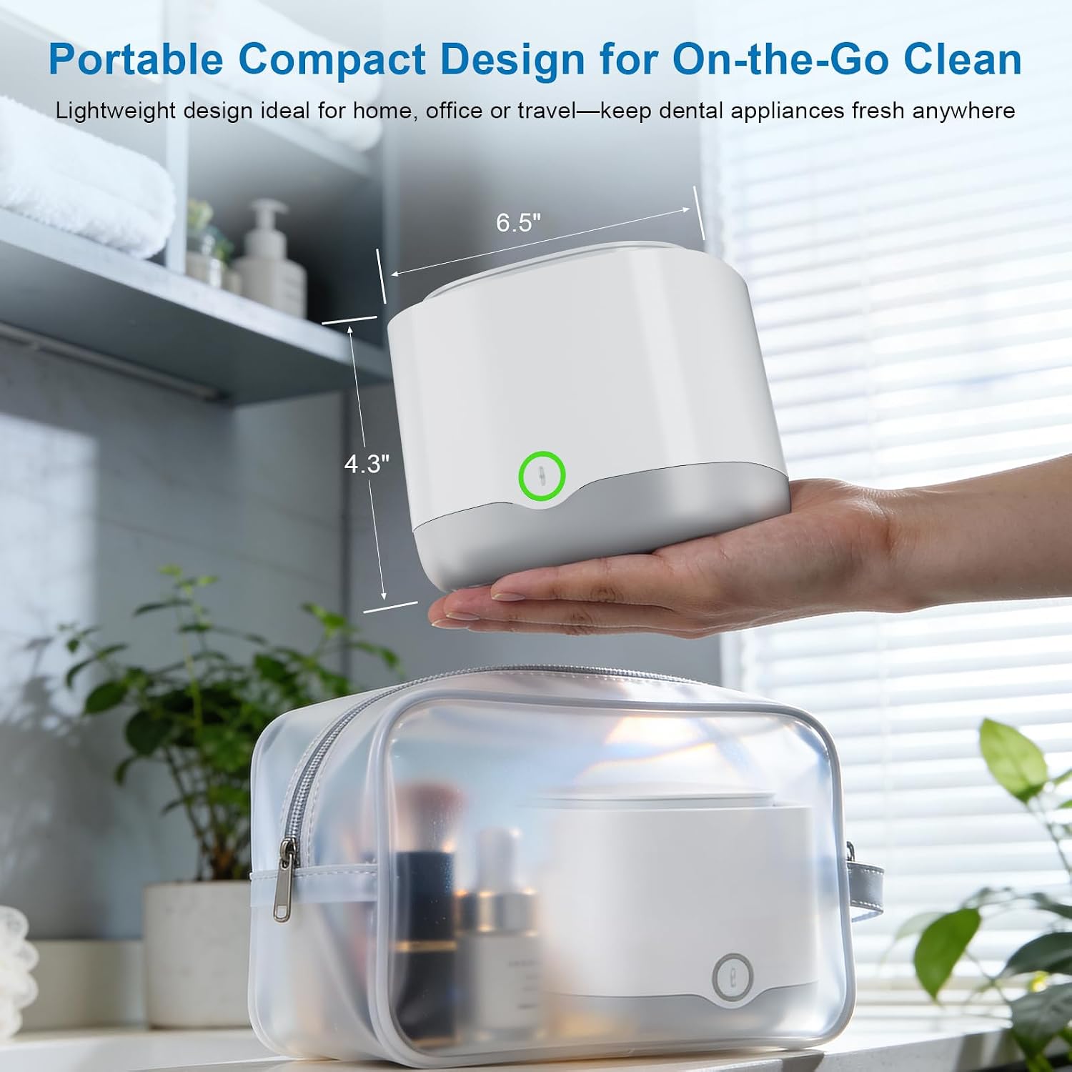 Fsa Hsa Eligible；Ultrasonic&Uv Retainer Cleaner Machine,Wireless Dental Pod