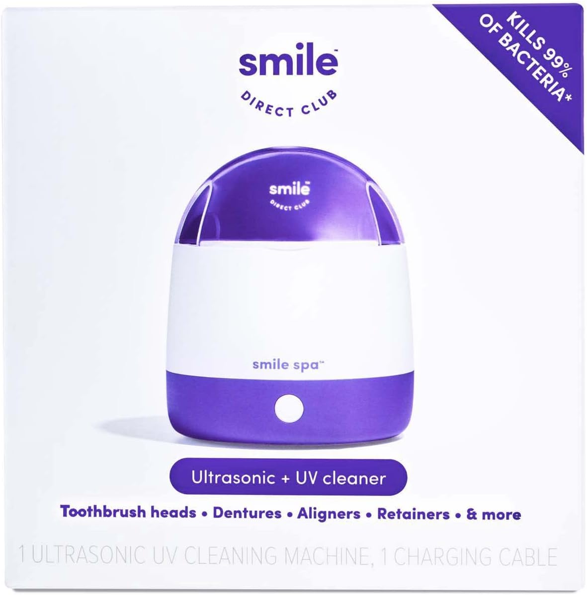 Overall product form factor, countertop footprint, and first impression as an oral-care appliance.