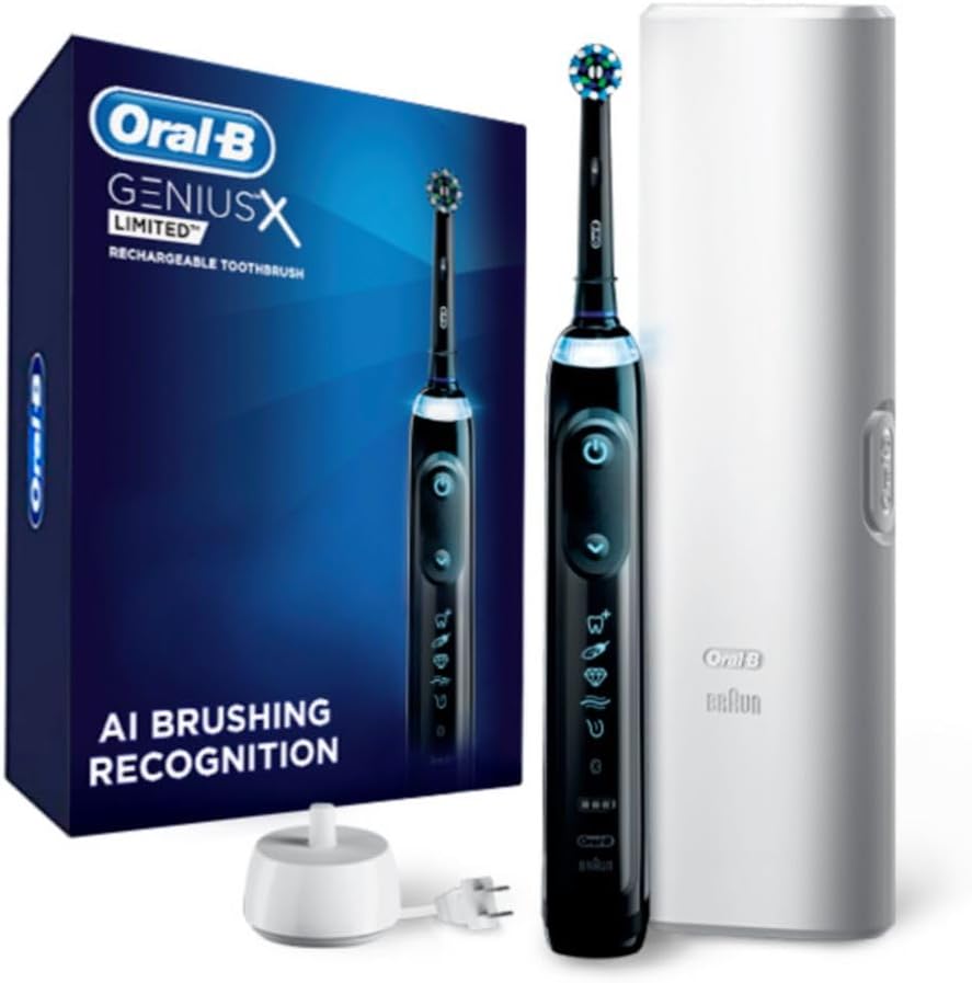 Overall design, premium black finish, and the main toothbrush form factor.
