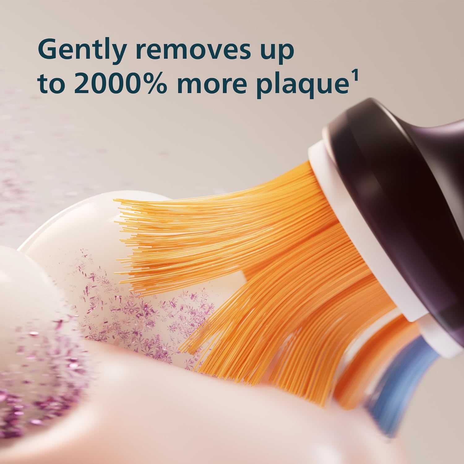 Draws attention to the A3-style brush head, handle finish, and overall construction quality.