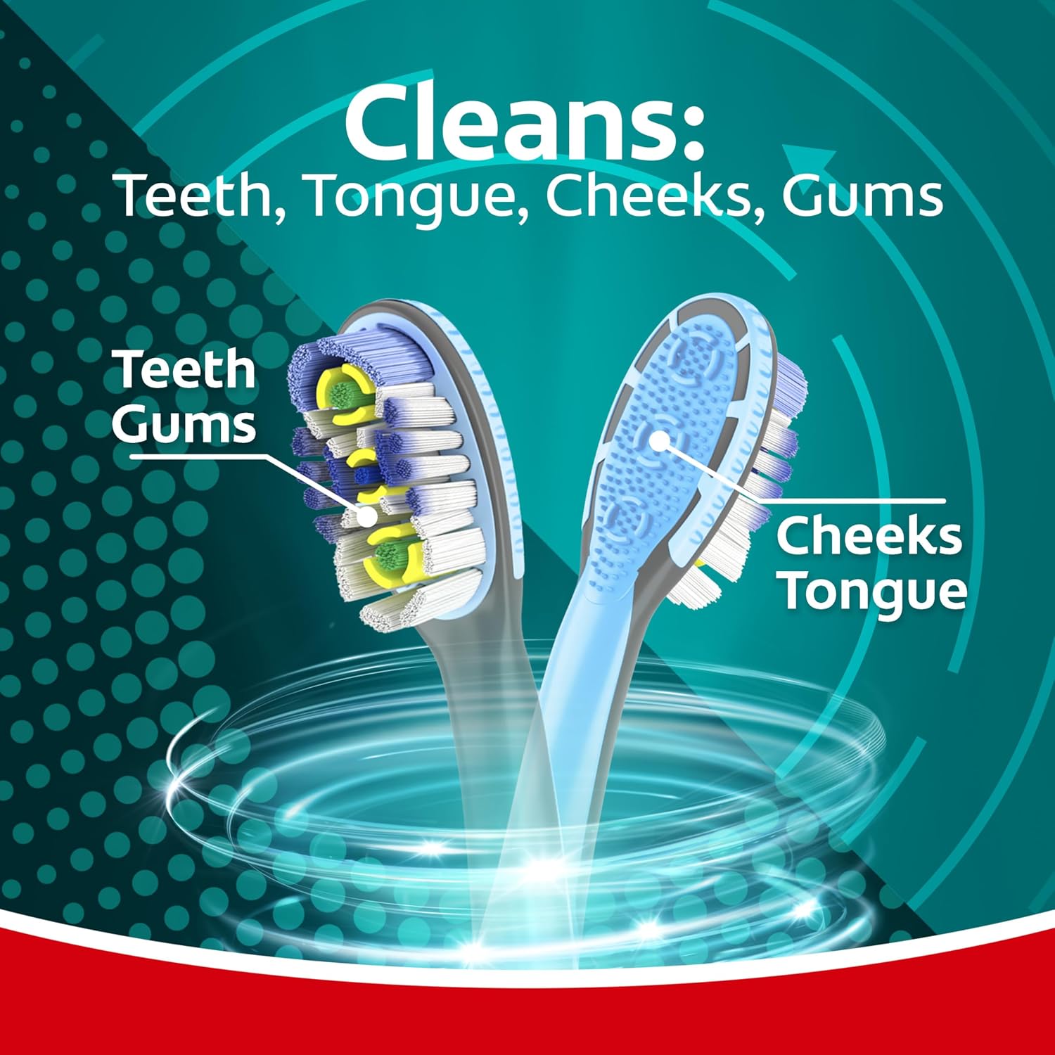 Supports the claim that the brush reaches more areas and offers a deeper clean feel.