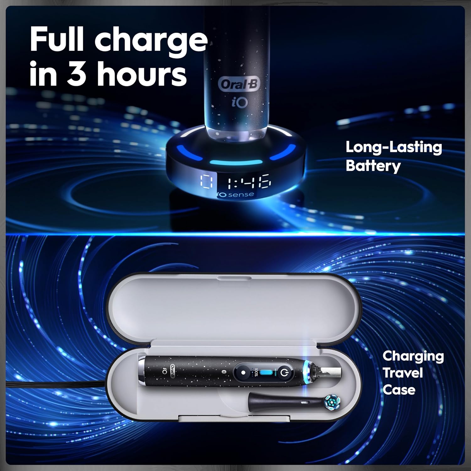 The 7 modes and guided brushing system.